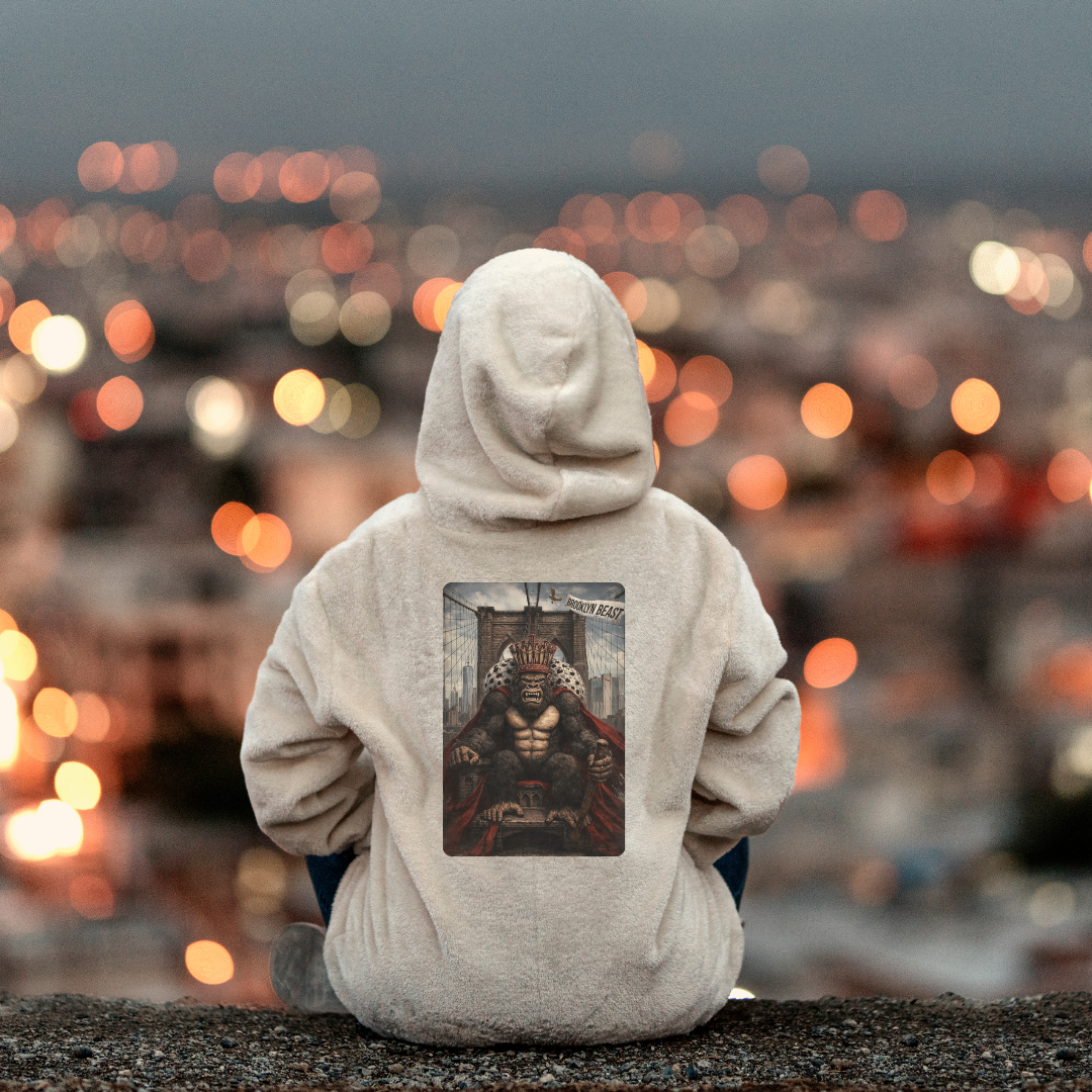 grey and brown modern hoodie mockup instagram post